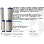 Pentair Pentek EP-10 Carbon Water Filter 10-Inch Under Sink Carbon Block Replacement Cartridge with Bonded Powdered Activated Carbon PAC Filter 10" x 2.5" 5 Micron