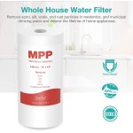 SimPure 10" x 4.5" Whole House Sediment Water Filter 5 Micron 10" BB Water Filter Replacement Cartridge Compatible with W15-PR HD-950A GXWH35F GXWH30C FP15B DGD-5005 GDA-7505-BB 4 Pack