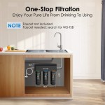 Waterdrop TSA 3-Stage Under Sink Water Filter Direct Connect to Home Faucet NSF ANSI 42 Certified Element USA Tech