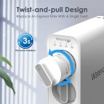 Waterdrop TSU 0.01μm Ultra-Filtration Under Sink Water Filter System 3-Stage High Capacity USA Tech Smart Panel No Waste Water 2 Years Lifetime