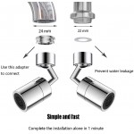 ZZSFTOO Universal Splash Filter Faucet Aerator 720 Rotating Faucet Extender with Various Faucet Adapter Faucet Sprayer Attachment for Kitchen Sink Bathroom 2 Pcs
