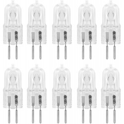 10 Pack Clear Dimmable T4 Q35 GY6.35 CL 120V GY6.35 JCD 35 Watt 35W 120 Volt Halogen Light Bulb Electric Wax Melter Plug in Warmer Aroma Tart Counter Lighting Kitchen Bathroom Mirror Fixture gy6.35