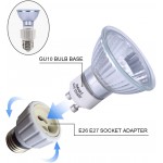 50 Watt GU10 Halogen Bulb MR16 GU10 Base 120-Volt Light Bulb Halogen 50W 120V MR16 Flood Light Bulbs,3-Pack