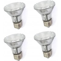 PAR20 50 Watt E26 Medium Base Halogen Flood Light Bulbs,Dimmable Bulbs for Range Hood Lights,Ceiling Fan,Table Light