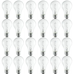 Philips 100-Watt Clear A19 High Lumen Light Bulb Dimmable 1500 Lumen Bright White 2990K 72W=100W E26 Base 24-Pack