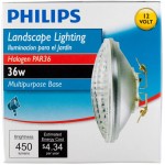 Philips PAR36 Halogen Landscape Light Bulb 450 Lumen Bright White 3000K 36 Watt Multipurpose Base 1-Pack