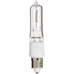 Satco Clear S3162 120V 50-Watt T4 E11 Base Light Bulb 1 Count Pack of 1