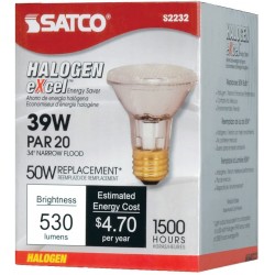 Satco S2232 Par20 Bulb Halogan 39w Pack of 4