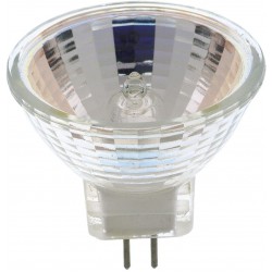 Satco S4626 20 Watt MR16 Halogen G8 Base 120 Volt Clear FL 36 Beam Pattern Light Bulb With Lens