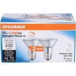 SYLVANIA Halogen 39W PAR20 Reflector Light Bulb Medium Base 2800 Warm White 2 Pack