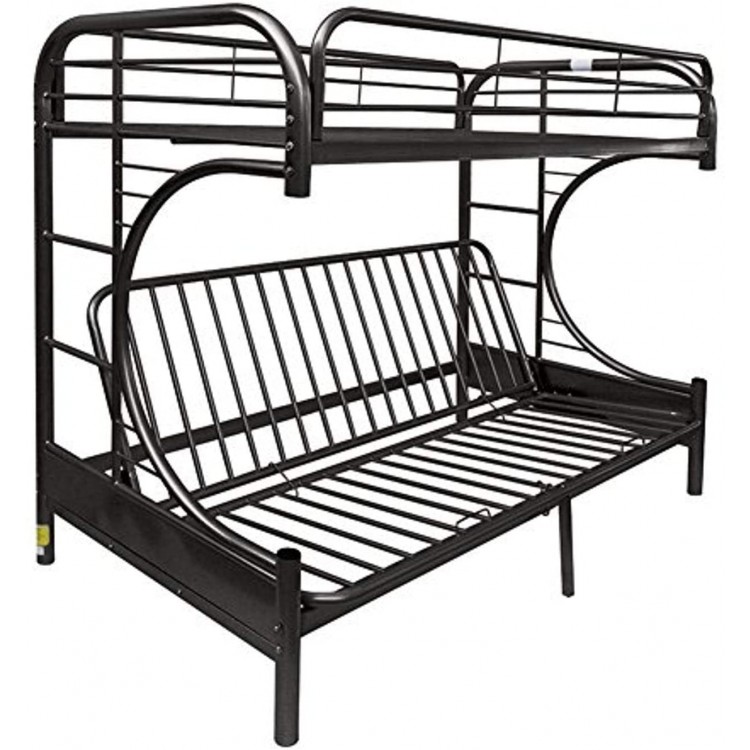 ACME FURNITURE Eclipse Futon Bunk Bed Twin X-Large Queen Black