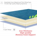 Flamingo Japanese Floor Mattress Futon Mattress Boys Girls Memory Foam Foldable Bed Camping Mattress Floor Lounger Bed Couches and Sofas 4 Inch Mattress Topper Full Size