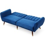 Glory Furniture Siena  Navy Blue Sofa Bed 34" H X 83" W X 35" D