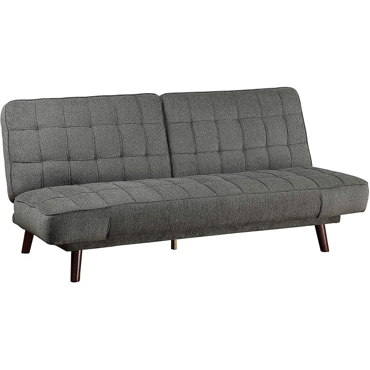 Lexicon Knudson Convertible Futon Sofa Sleeper Dark Gray
