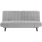 Lexicon Knudson Convertible Futon Sofa Sleeper Silver Gray