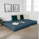 Trupedic x Mozaic - 6 inch Full Size Standard Futon Mattress Frame Not Included | Basic Dusty Blue | Great for Kid's Rooms or Guest Areas Many Color Options
