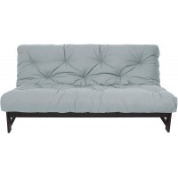 Trupedic x Mozaic - 8 inch Queen Size Standard Futon Mattress Frame Not Included | Basic Slate Gray | Great for Kid's Rooms or Guest Areas Many Color Options