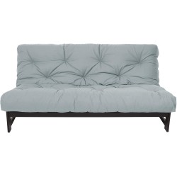 Trupedic x Mozaic - 8 inch Queen Size Standard Futon Mattress Frame Not Included | Basic Slate Gray | Great for Kid's Rooms or Guest Areas Many Color Options