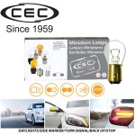 CEC Industries #1157 Bulbs 12.8 14 V 26.88 8.26 W BAY15d Base S-8 shape Box of 10