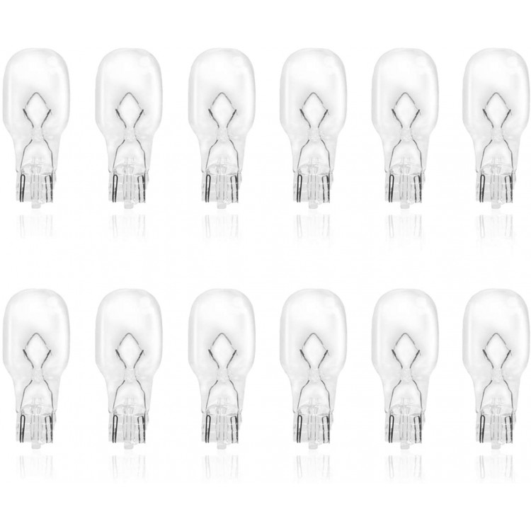 eTopLighting 12-Pack 12V 18W T5 Wedge Base Replacement Bulb T5 Low Voltage T5-12V-18W VPL1141