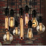 FadimiKoo Amber Light Bulbs 6 Pack Vintage Light Bulbs 60W A19 Squirrel Cage Filament Edison Light Bulb for Home Light Fixtures Decorative Dimmable