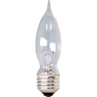 GE Crystal Clear Incandescent Chandelier Light Bulbs Ca Type Light Bulbs 40-Watt 330 Lumen Medium Base Clear Light Bulbs 16-Pack Decorative Candelabra Light Bulbs