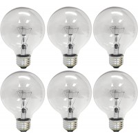 GE G25 40-Watt Incandescent Light Bulb 6 Pack