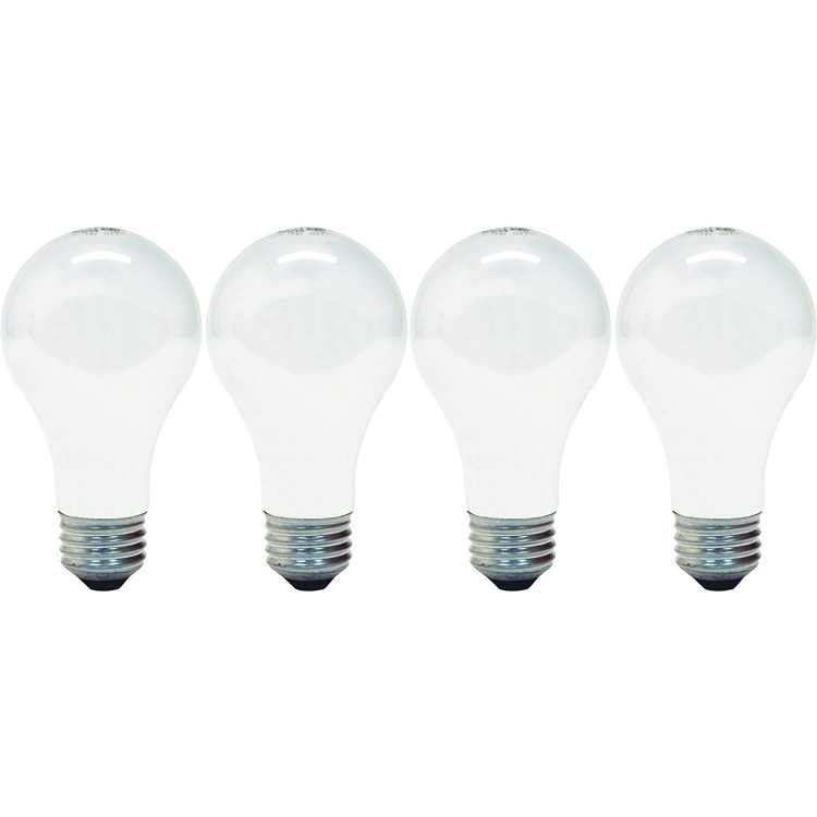 GE Lighting A19 Light Bulb 72-Watts Soft White 4-Count