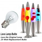 Lava Lamp Bulb 25 Watt Lava Lamp Replacement Bulbs,S11 E17 120 Volt Lava Original Replacement Bulb for 14.5 Inch 20-Ounce Glitter and Lava Lamps ,Warm White,Pack of 6.