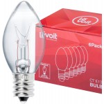 Levoit Salt Lamp Light Bulbs Himalayan Salt Lamp Original Replacement Bulbs 15 Watt E12 Socket Long Lasting Incandescent Light Bulbs -6 Pack