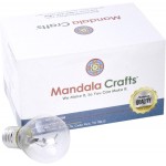 Mandala Crafts Lava Lamp Light Bulb 25 Watt S11 E17 120v Glitter Lamp Bulb Lava Lamp Replacement Bulb 25w – Dimmable Warm White Lava Light Bulb for Lava Lamp 6-Pack