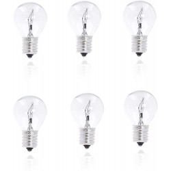 Mandala Crafts Lava Lamp Light Bulb 25 Watt S11 E17 120v Glitter Lamp Bulb Lava Lamp Replacement Bulb 25w – Dimmable Warm White Lava Light Bulb for Lava Lamp 6-Pack