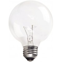 Philips 169037 40-watt G25 Clear Decorative Globe Medium Base Light Bulb 3-Pack