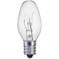 Philips C7 Clear Night Light: 7-Watt E12 Candelabra Base Light Bulb Soft White 4-Pack 415463