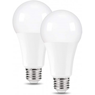 A19 3 Way LED Bulb 50 75 100W Equivalent 500 1200 1600 Lumen 3000K Warm White E26 Medium Base 2 Pack