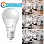 A19 LED Light Bulbs- 6 Pack AmeriTop Efficient 9W60W Equivalent 830 Lumens General Lighting Bulbs UL Listed Non-Dimmable E26 Standard Base 5000K Daylight