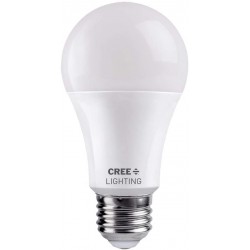 Cree Lighting A19 100W Equivalent LED Bulb 1600 lumens Dimmable Daylight 5000K 25,000 Hour Rated Life 90+ CRI | 1-Pack White TA19-16050MDFH25-12DE26-1-11