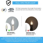 E12 LED Chandelier Light Bulb-AMDTU 5000k Daylight Bright Frosted Candelabra LED Light Bulbs Dimmable,4w B10 B11 Flame Shape Candle Light Bulbs for Ceiling Fan,Dining Room,Small Light Bulb 6pack