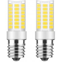 E17 LED Bulb Dimmable 5W Microwave Oven Bulb Daylight White 6000K 40W Halogen Bulb Replacement for Microwave Over Stove Appliance Range Hood E17 Intermediate Base 2 Pack