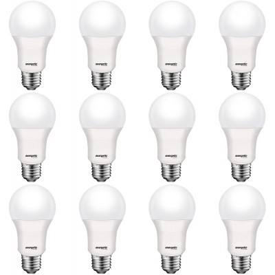 Energetic 75W Equivalent A19 LED Light Bulb 4000K Cool White Non-Dimmable LED Light Bulb 1200lm UL Listed E26 Medium Base 12-Pack