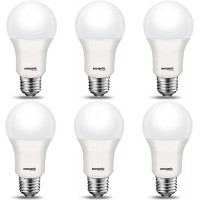 Energetic 75W Equivalent LED Light Bulb 1200 Lumens 5000K Daylight Non-Dimmable A19 LED Bulb UL Listed E26 Medium Base 6-Pack
