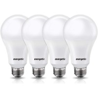 Energetic Dimmable A21 LED Bulb 150 Watt Equivalent 2600LM Super Bright Light Bulbs Soft White 2700K E26 Standard Base UL Listed Damp Rated 4 Pack