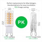G9 led Bulb Dimmable t4 g9 Base Bulbs 2700K Soft Warm White Light Equivalent to 25W 40W Halogen Bulbs 4W 450Lm 120V AC No Flicker 360 Degree Angle G9 led Lamp,5 Pack