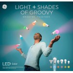 GE LED+ Color Changing Light Bulb Dimmable Soft White and Daylight with Remote Medium Base 60 Watt Replacement Standard Bulb Shape Pack of 1