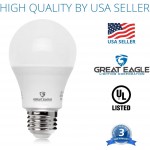 GREAT EAGLE LIGHTING CORPORATION 100W Equivalent LED Light Bulb 1500 Lumens A19 3000K Soft White Non-Dimmable 15-Watt UL Listed 4-Pack