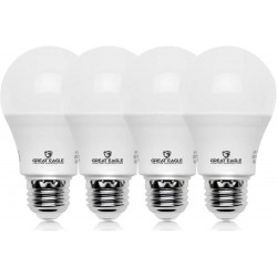 Great Eagle Lighting Corporation A19 LED Light Bulb 12W 75W Equivalent UL Listed 5000K Daylight 1050 Lumens Non-dimmable Standard Replacement 4 Pack