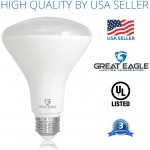 Great Eagle R30 or BR30 LED Bulb 11W 75W Equivalent 850 Lumens Upgrade for 65W Bulb 2700K Warm White Color for Recessed Can Use Wide Flood Light Dimmable and UL Listed Pack of 4