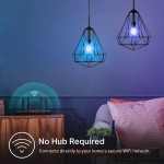Kasa Smart Light Bulbs Full Color Changing Dimmable Smart WiFi Bulbs Compatible with Alexa and Google Home A19 9W 800 Lumens,2.4Ghz only No Hub Required 2-Pack KL125P2 Multicolor