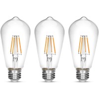 LED Edison Bulb,Antique 40W Vintage Edison Bulb,E26 Light Bulb Non Dimmable Led Bulb 450 Lumens 2700K,Pack of 3