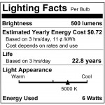 LOHAS Dusk to Dawn Sensor Light Bulb 40W Equivalent Smart Sensor LED Bulb 6W Auto On Off Outdoor Light Bulbs Daylight 5000K A19 LED Bulb E26 Base 500LM Bright Light Bulb for Garage Porch 4 Pack